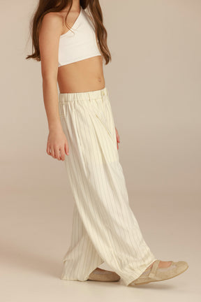 מכנסי לואן שמנת