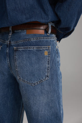 ג'ינס סאלי כחול כהה