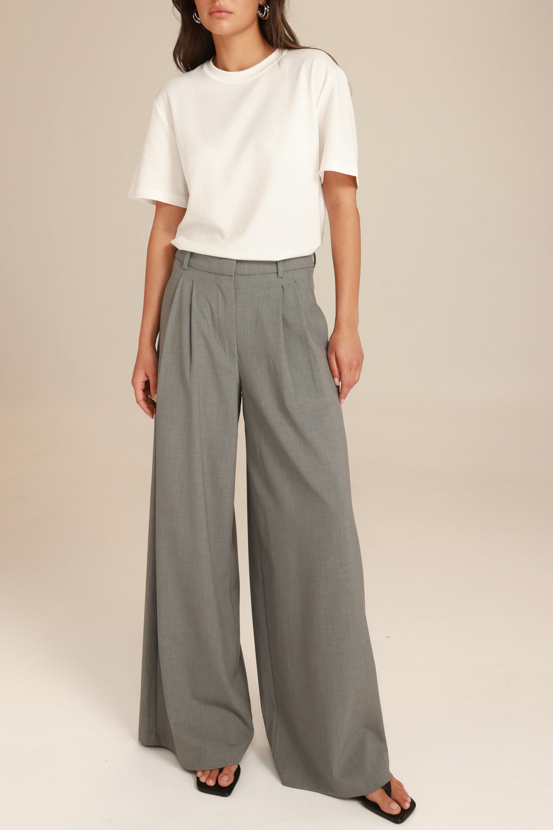 מכנסי מרטינה אפור בהיר