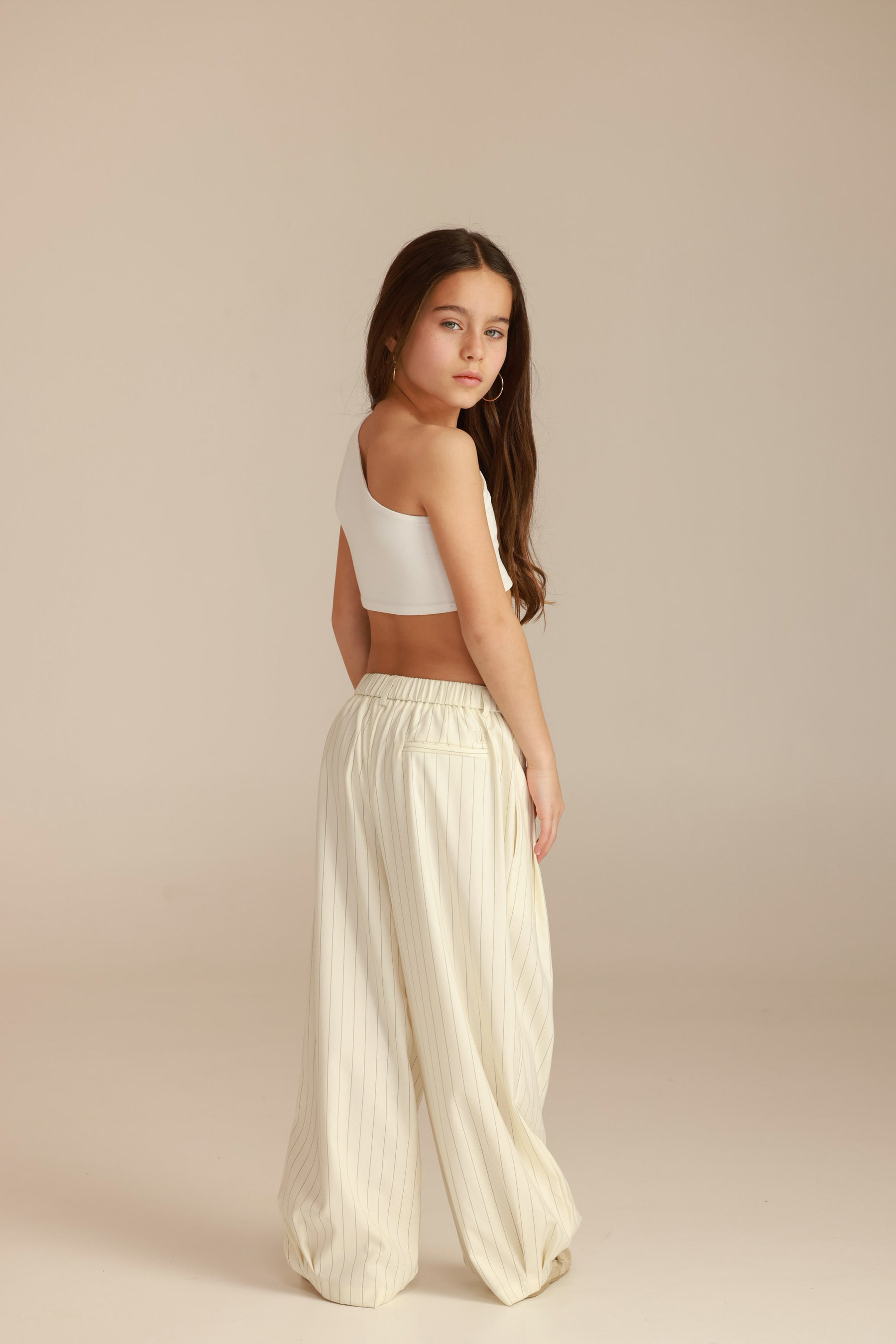 מכנסי לואן שמנת