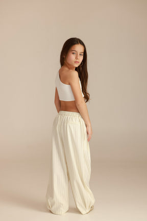 מכנסי לואן שמנת