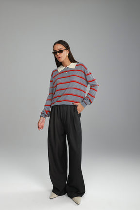 מכנסי מייזי אפור כהה