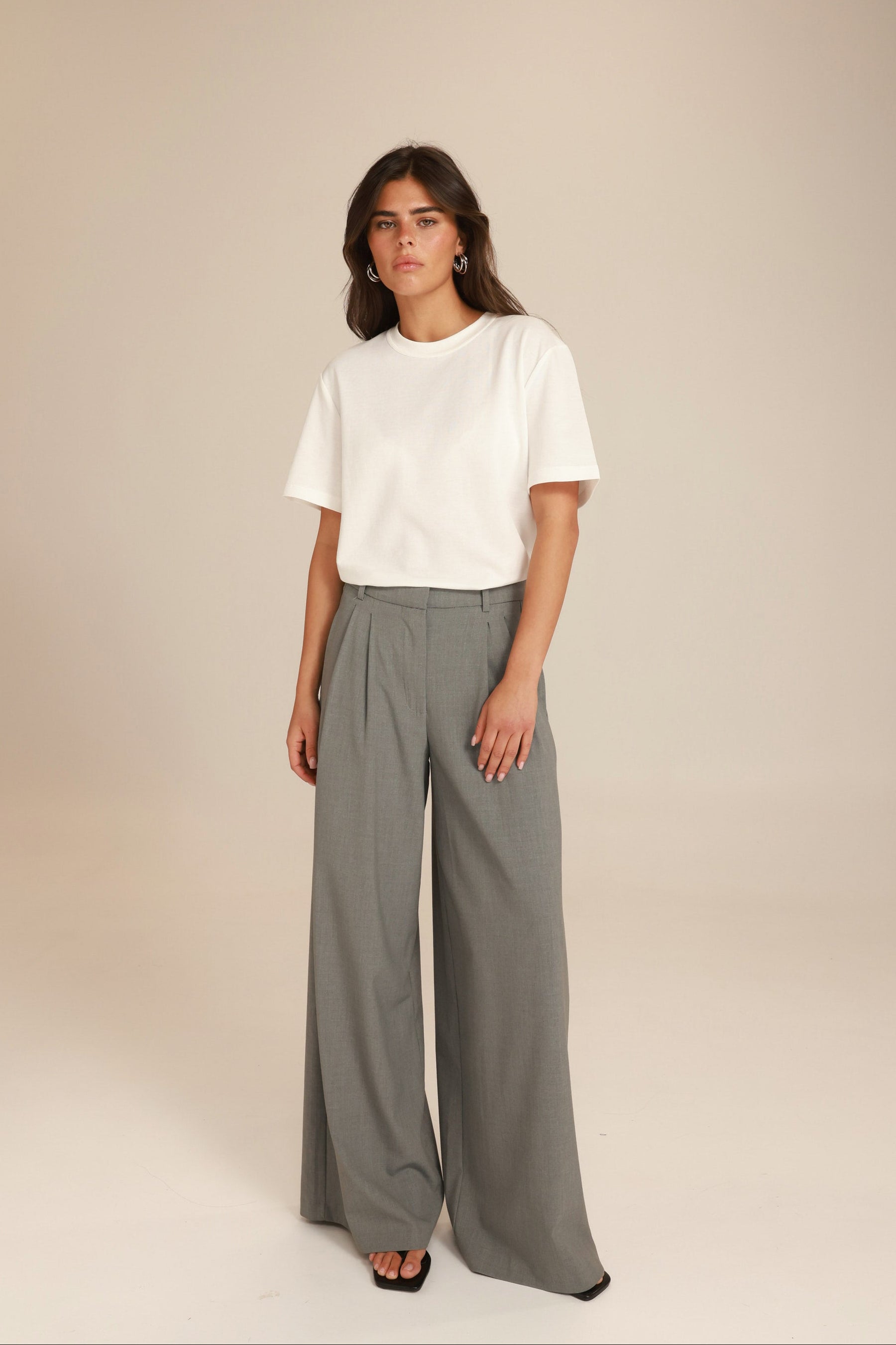 מכנסי מרטינה אפור בהיר