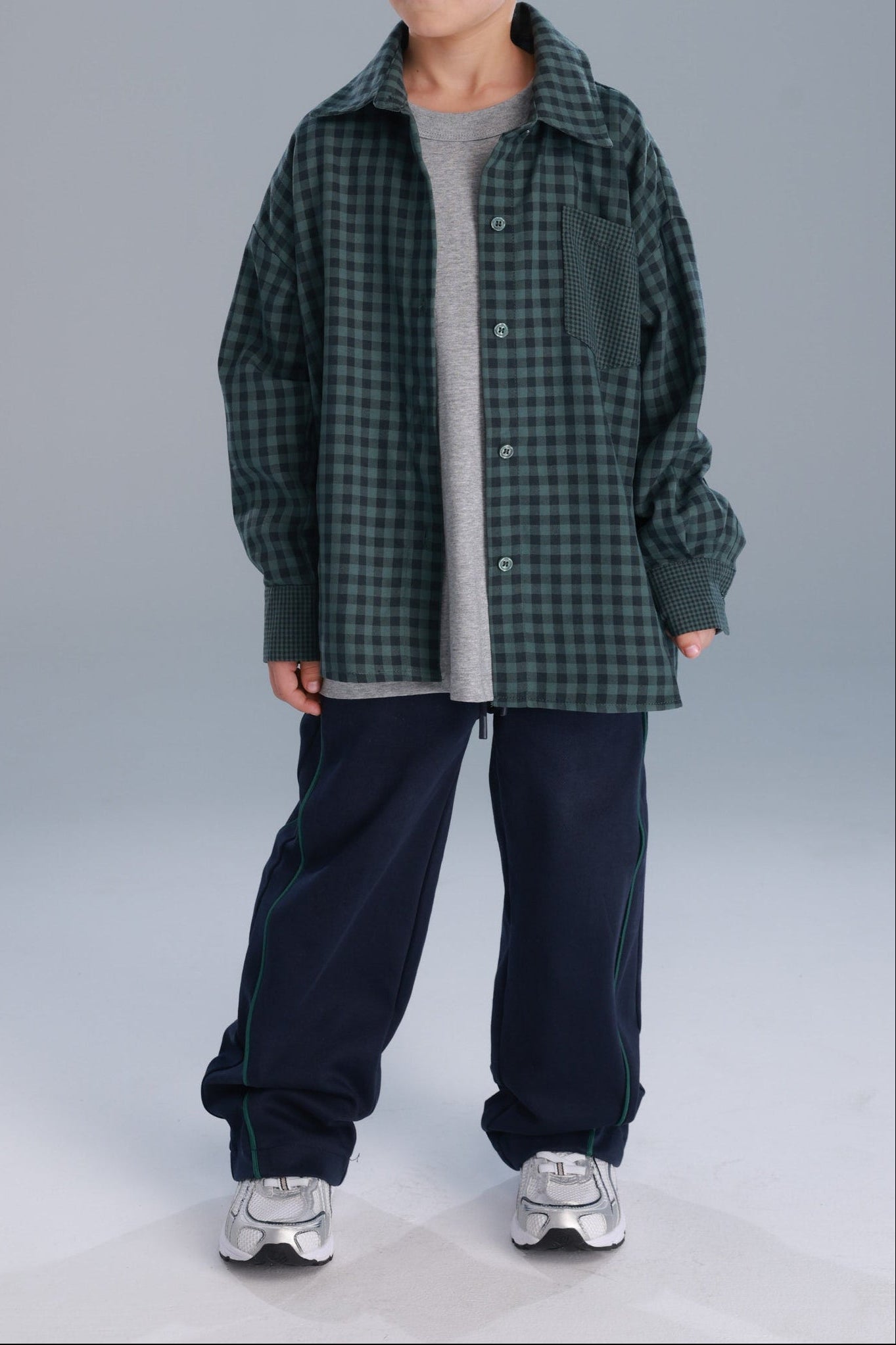 חולצת מרטין מכופתרת ירוקה