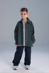 חולצת מרטין מכופתרת ירוקה