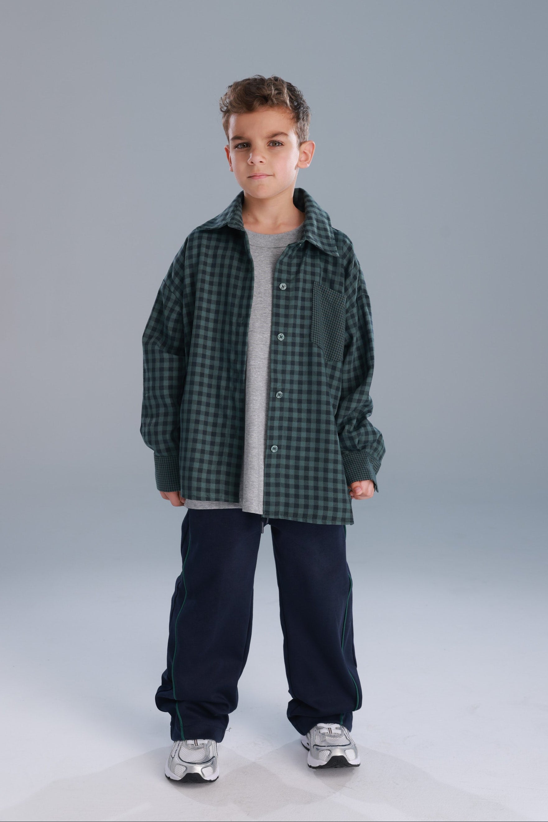 חולצת מרטין מכופתרת ירוקה