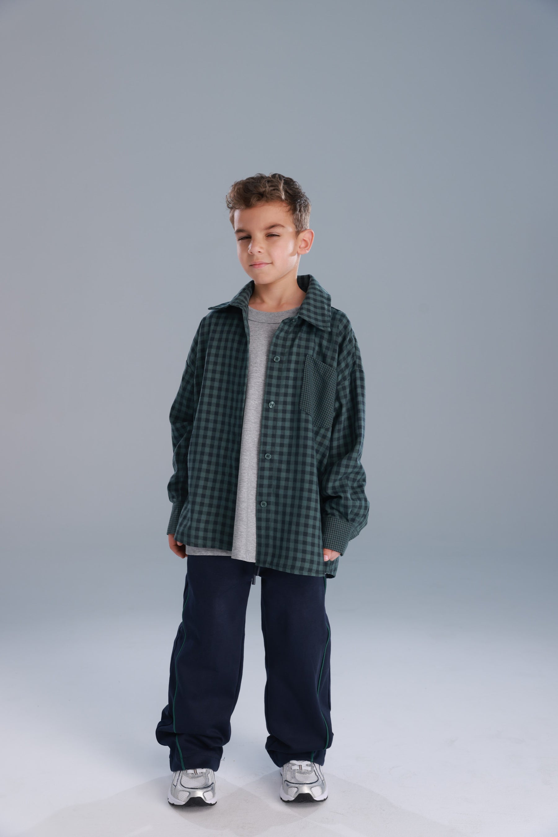 חולצת מרטין מכופתרת ירוקה