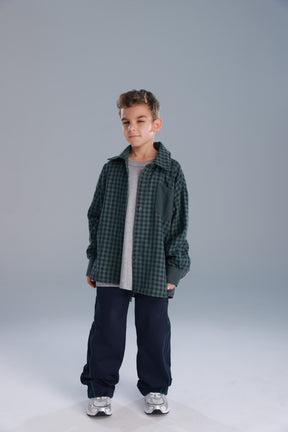 חולצת מרטין מכופתרת ירוקה