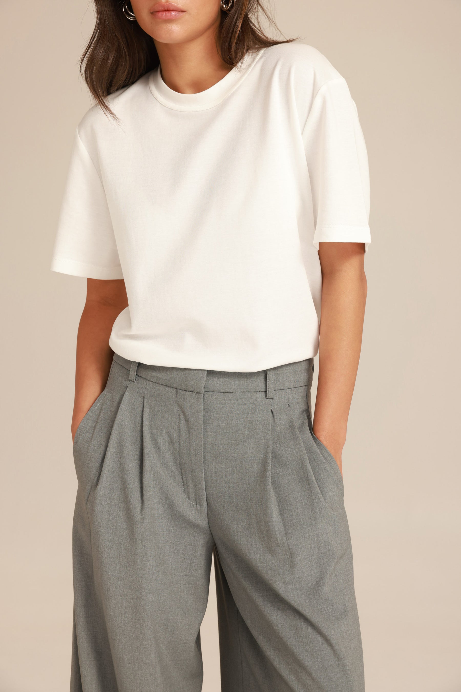 מכנסי מרטינה אפור בהיר