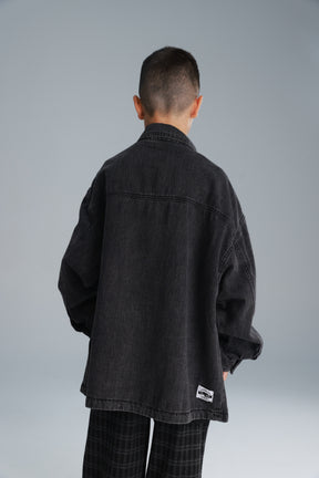 חולצת ג'ינס מייסון שחורה