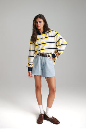 ג'ינס קצר לאונרדו כחול בהיר