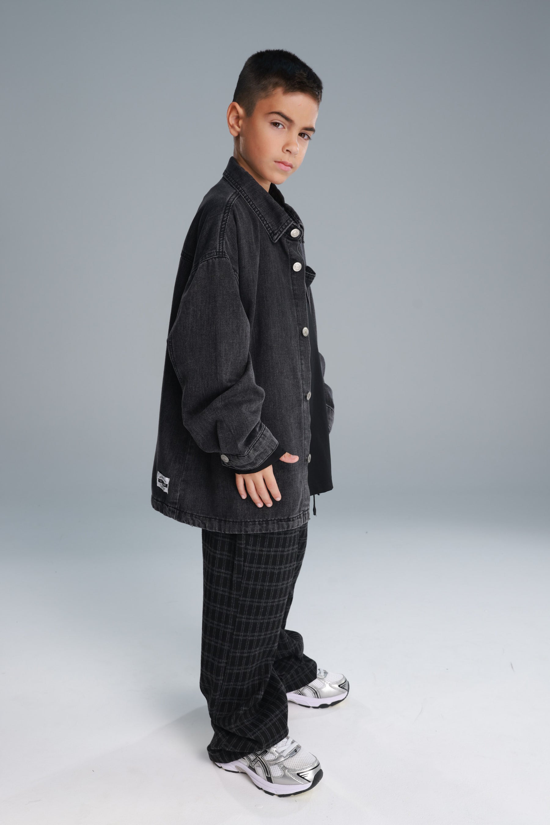 חולצת ג'ינס מייסון שחורה