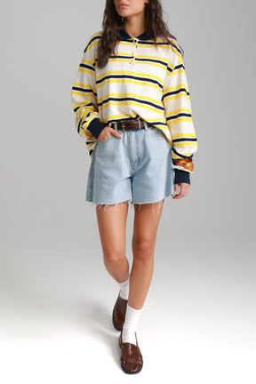 ג'ינס קצר לאונרדו כחול בהיר