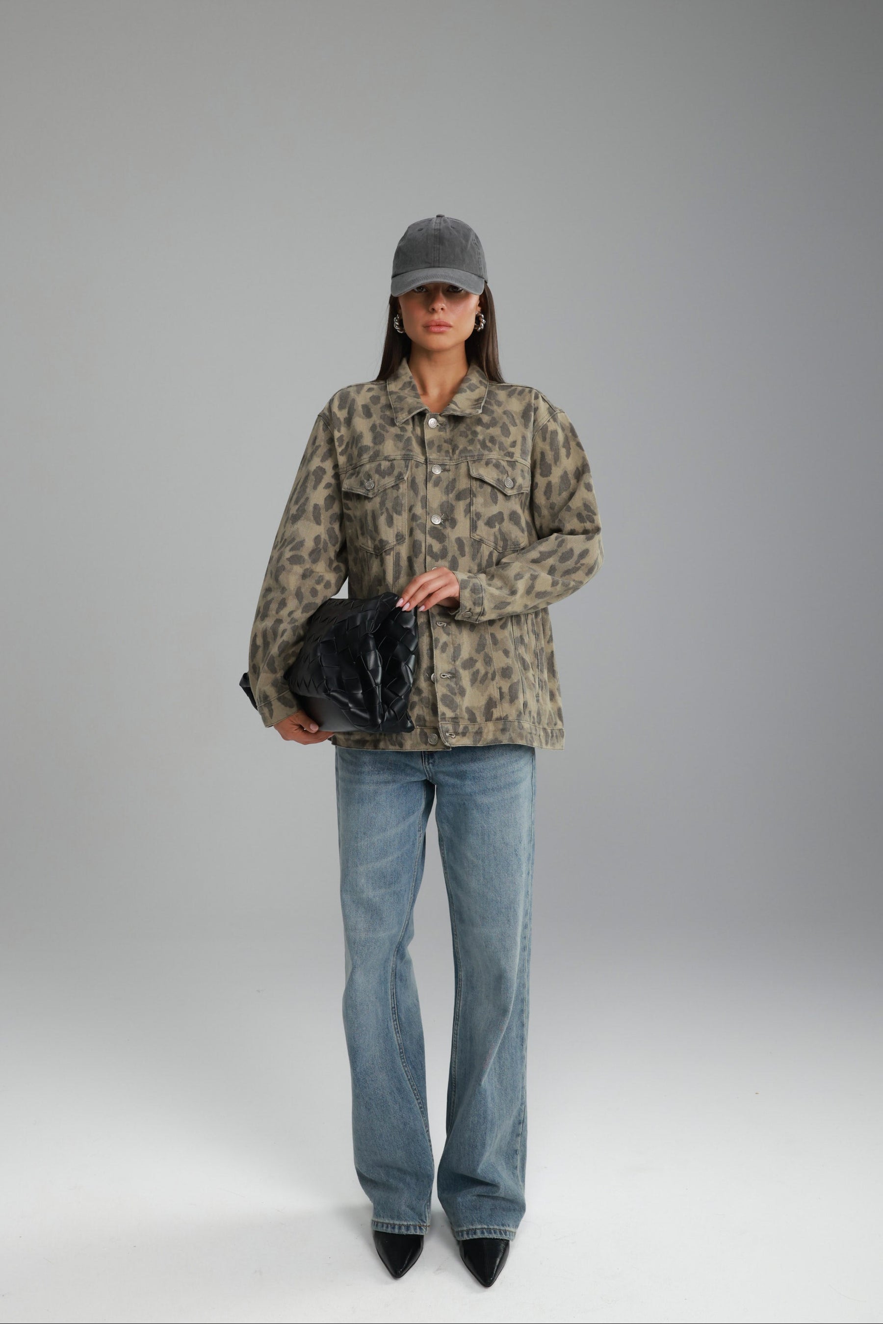 ג'קט ג'ינס ליני מנומר