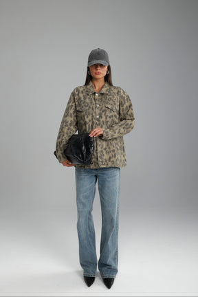 ג'קט ג'ינס ליני מנומר