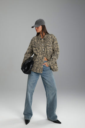 ג'קט ג'ינס ליני מנומר