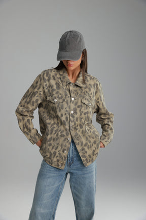 ג'קט ג'ינס ליני מנומר