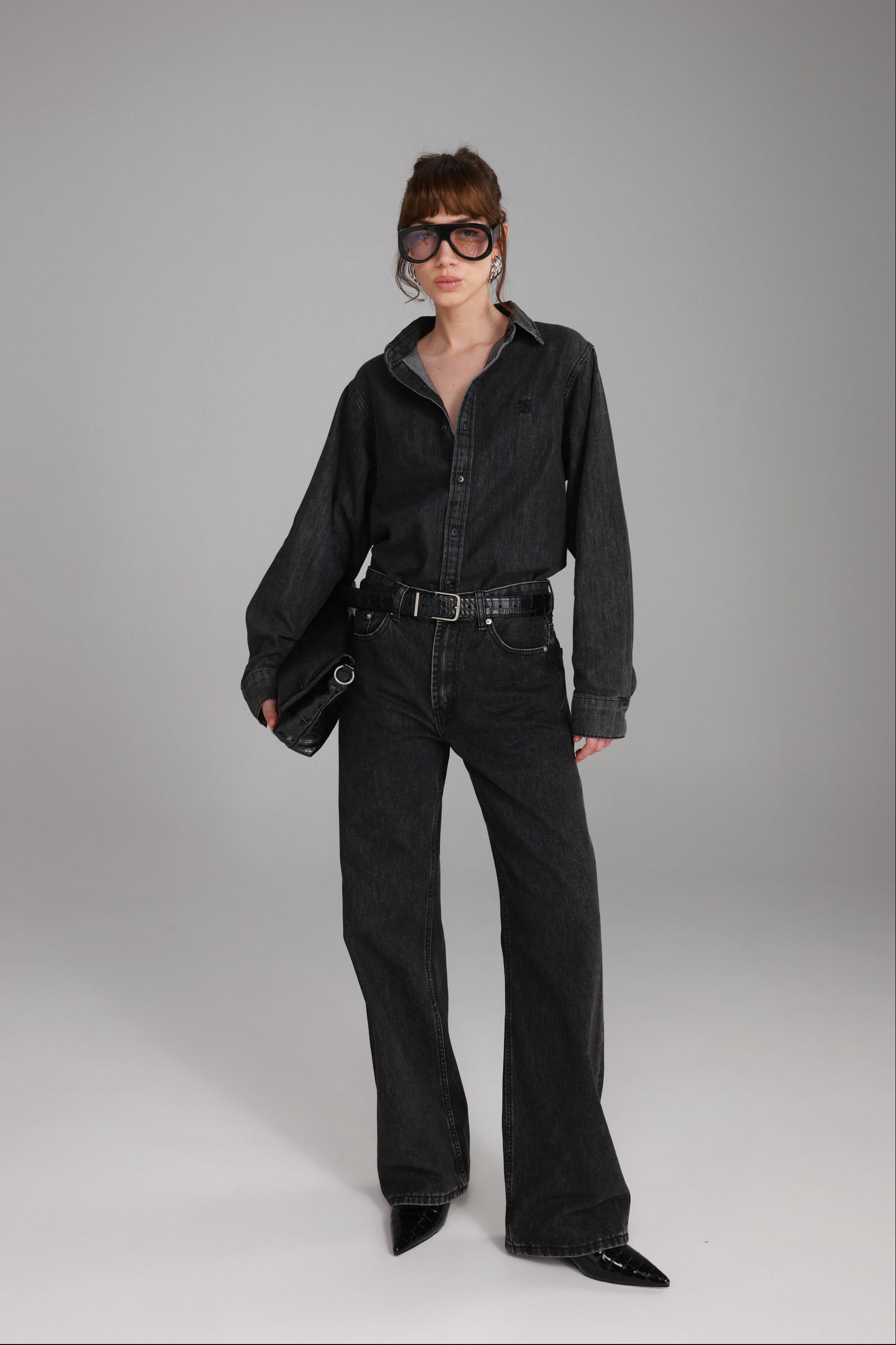 ג'ינס סאלי שחור