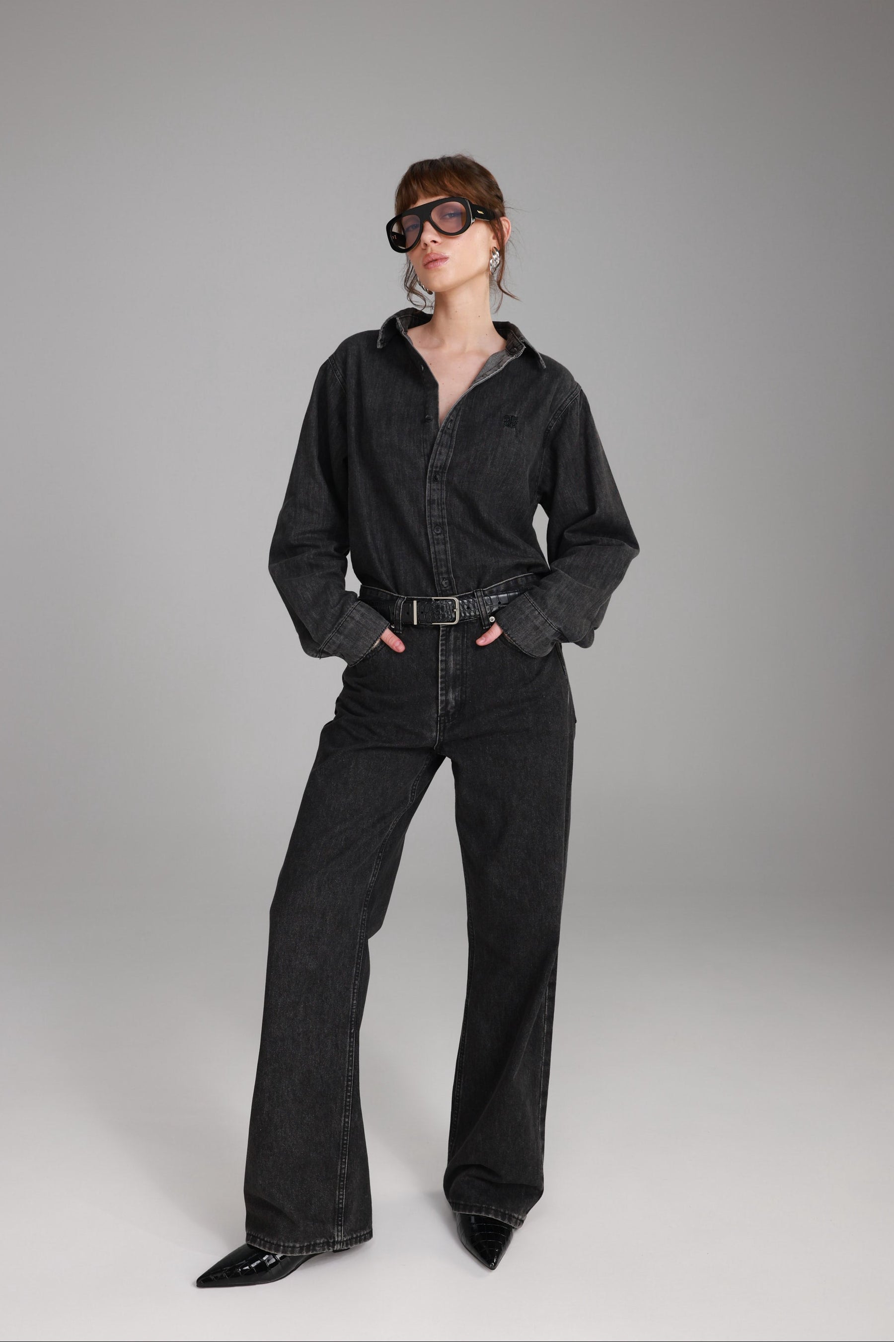 ג'ינס סאלי שחור