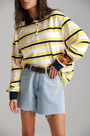 ג'ינס קצר לאונרדו כחול בהיר