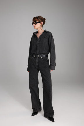 ג'ינס סאלי שחור