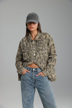 ג'קט ג'ינס ליני מנומר