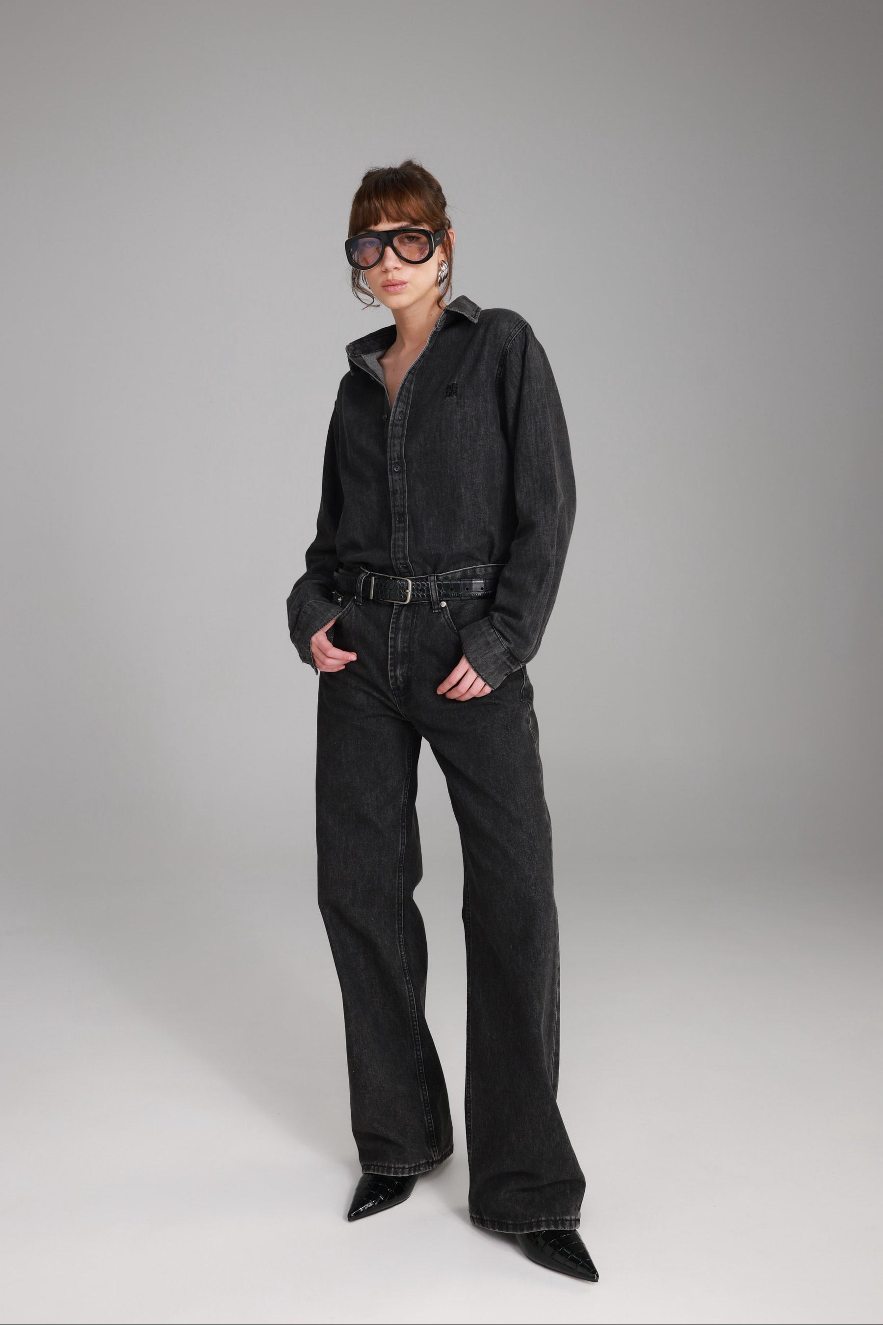 ג'ינס סאלי שחור