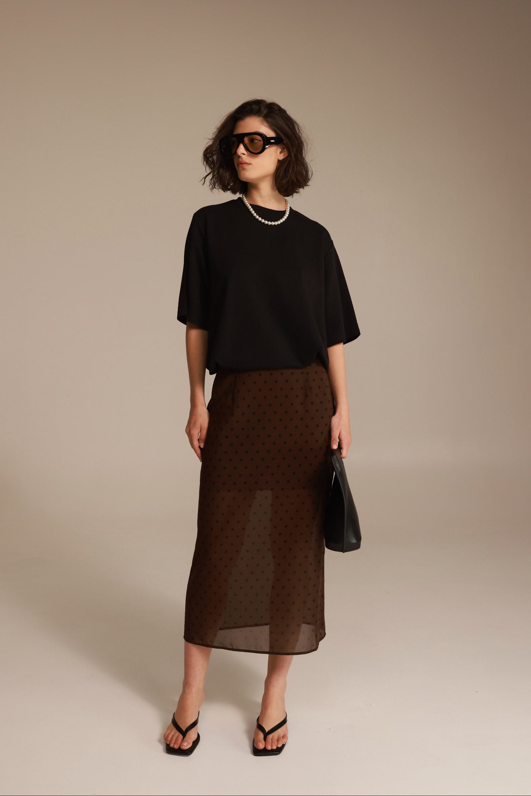 חצאית אנאבל חומה