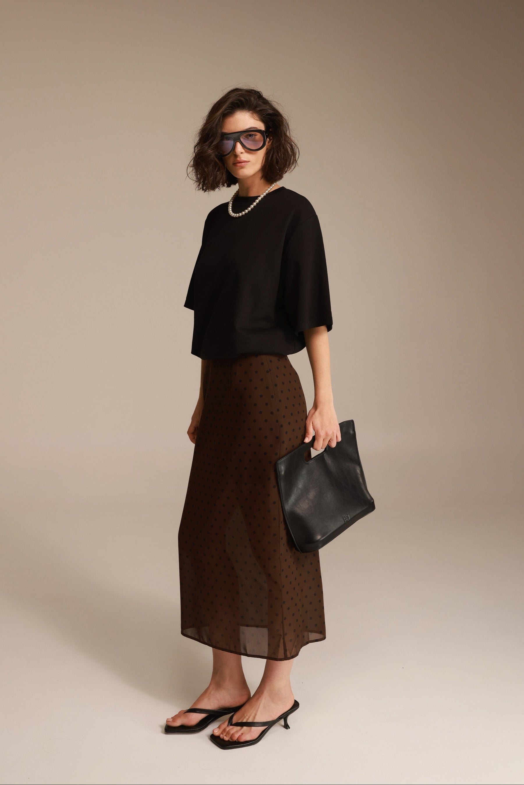 חצאית אנאבל חומה