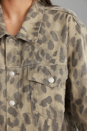 ג'קט ג'ינס ליני מנומר