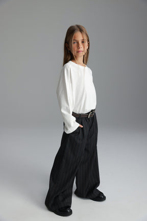 מכנסי מיילי אפורים