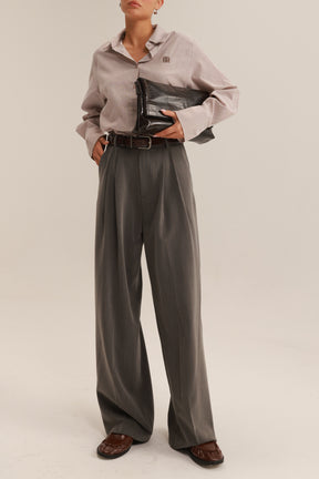 מכנסי זואי אפורים