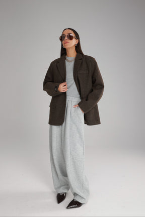 בלייזר אנדי חום כהה