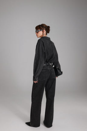 ג'ינס סאלי שחור