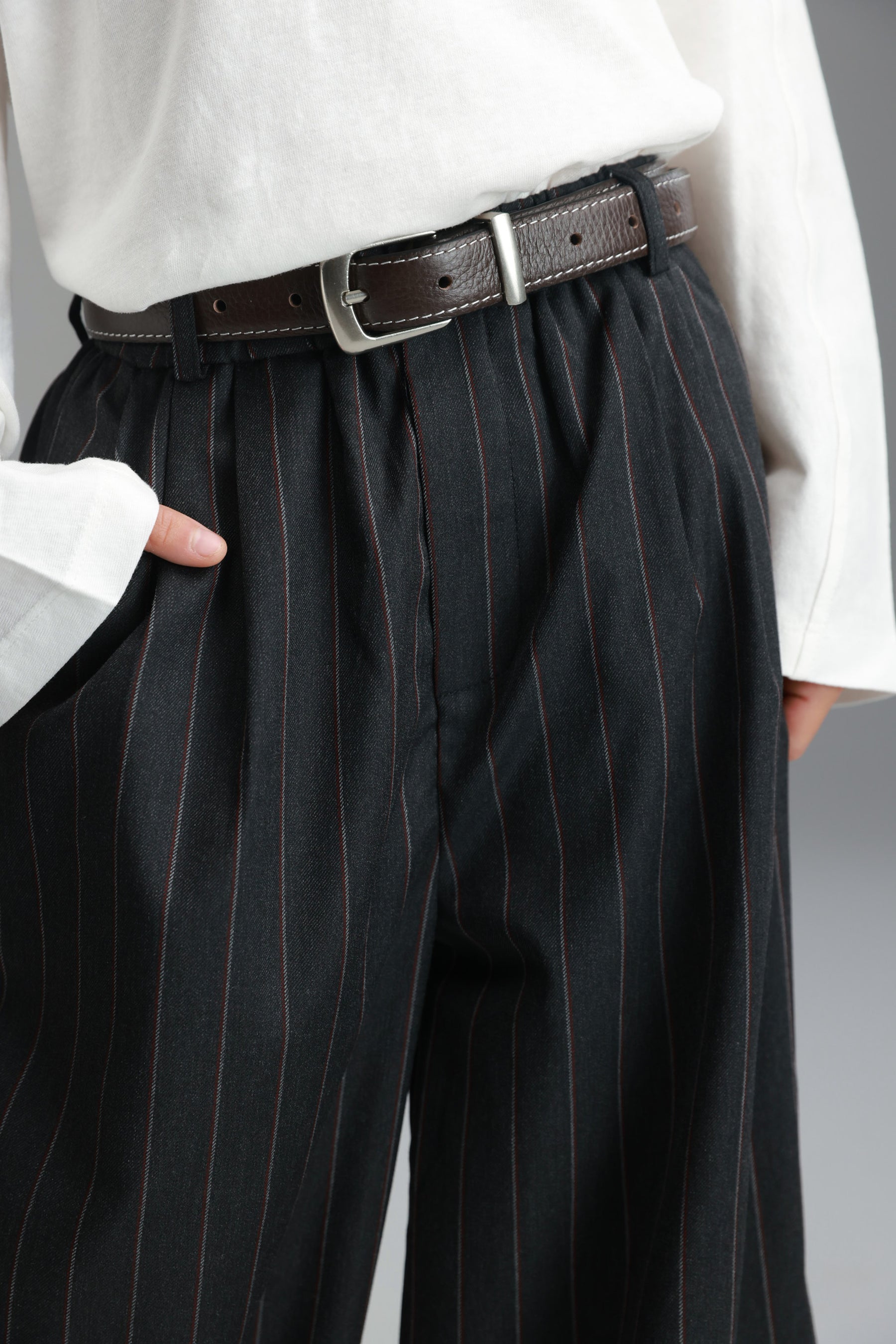 מכנסי מיילי אפורים