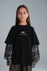 חולצת מדלן שחורה