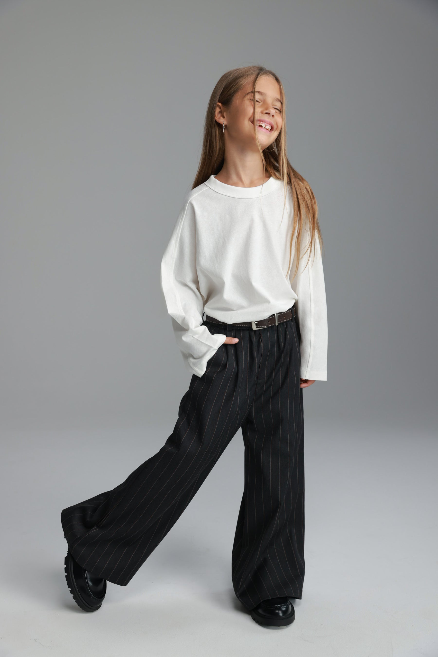 מכנסי מיילי אפורים