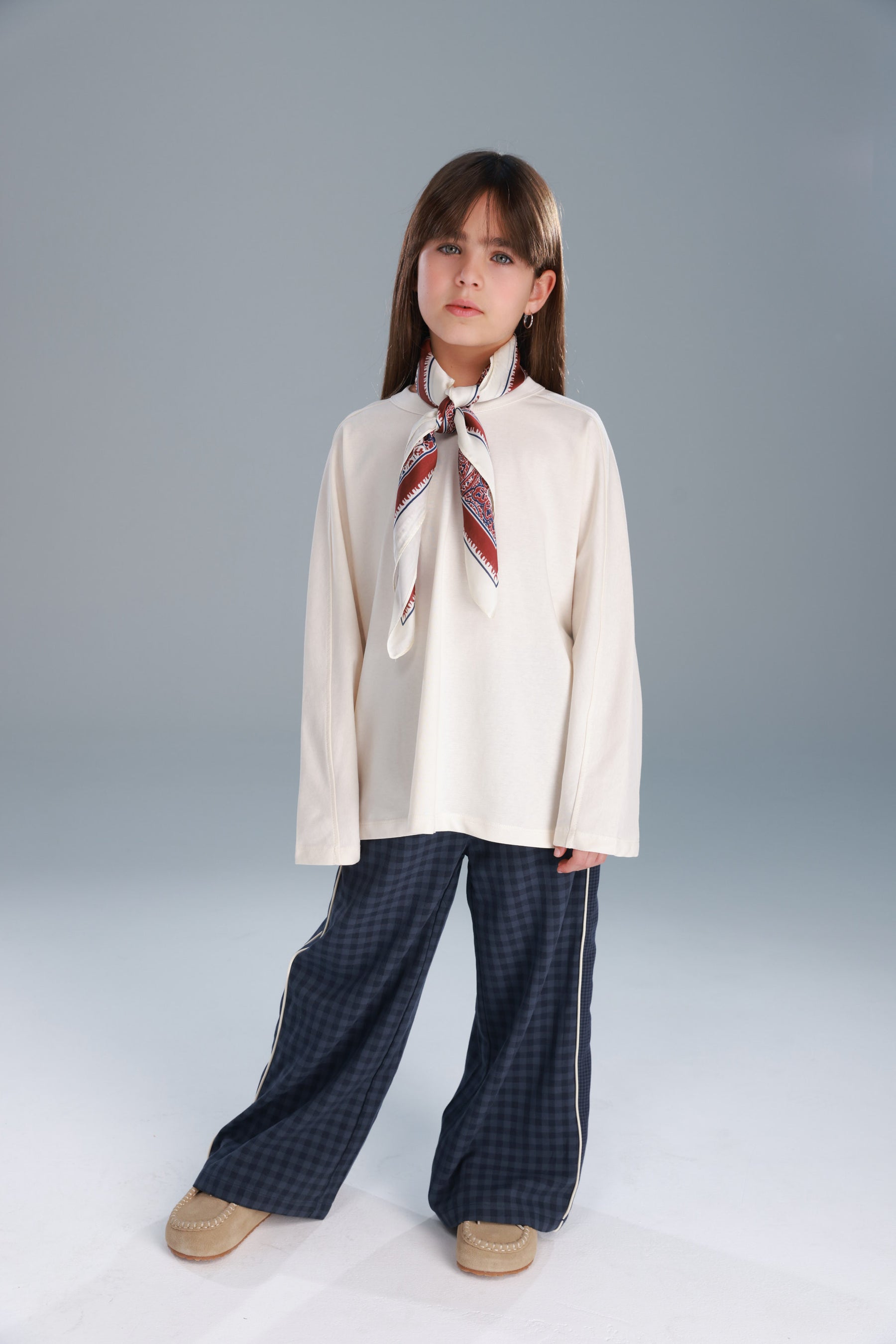 מכנסי דאפי משבצות נייבי