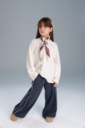 מכנסי דאפי משבצות נייבי