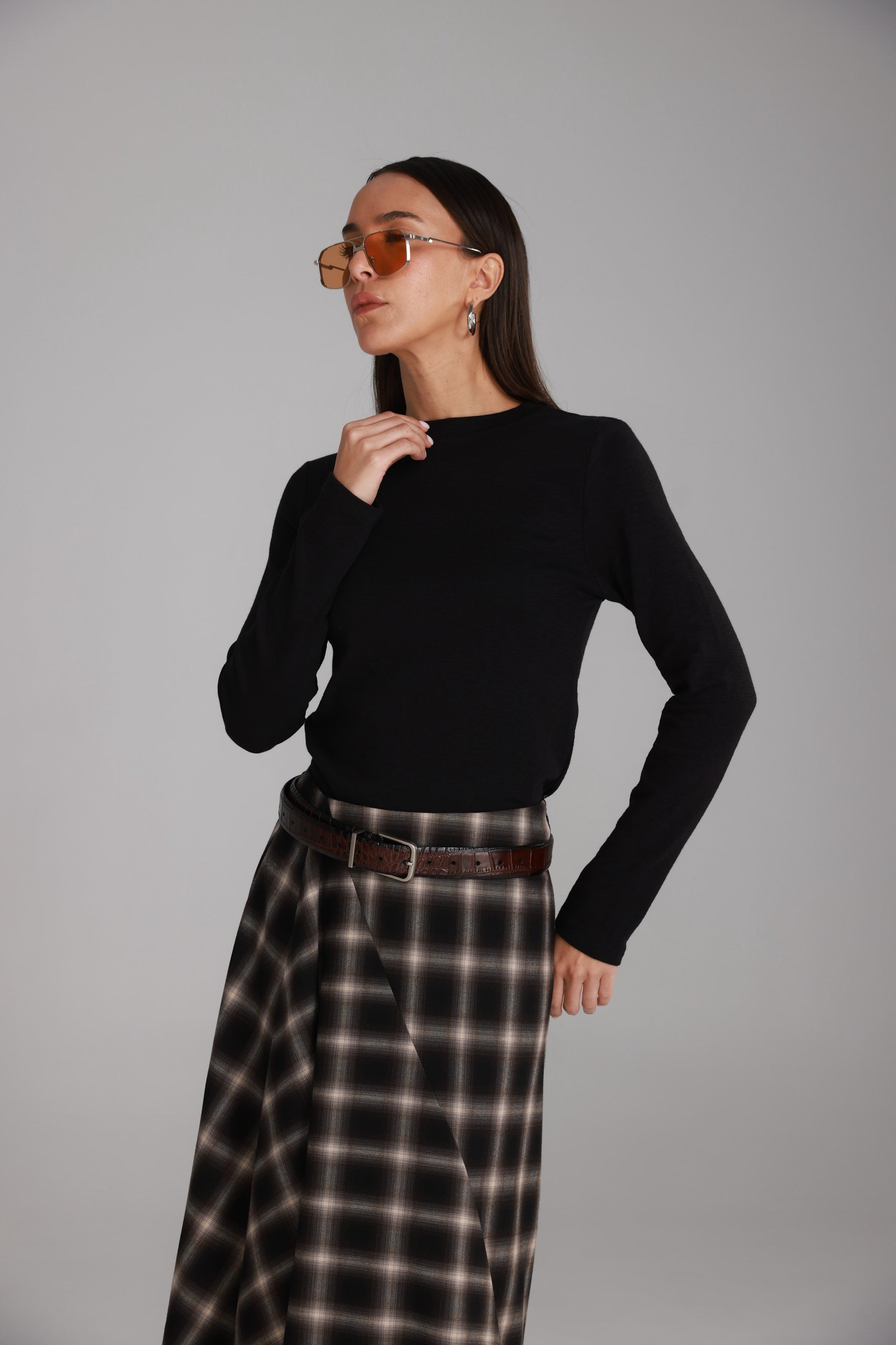 חולצת ג'יני שחורה