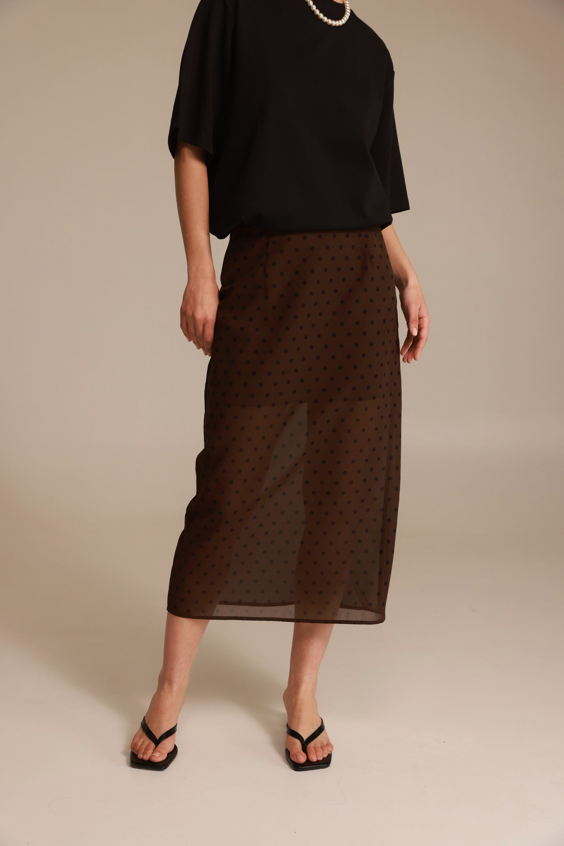 חצאית אנאבל חומה