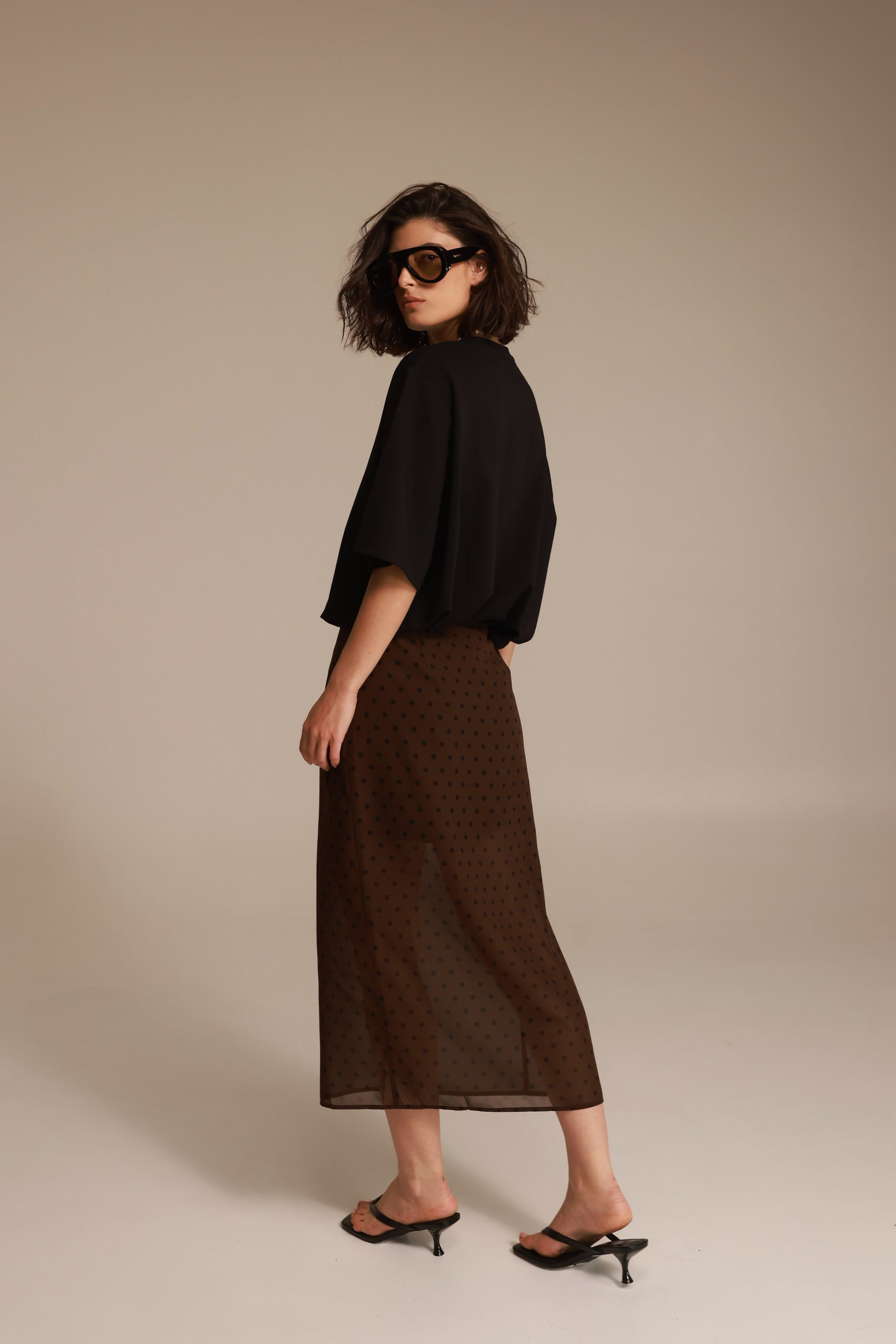 חצאית אנאבל חומה