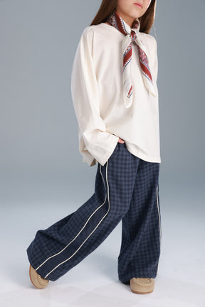 מכנסי דאפי משבצות נייבי