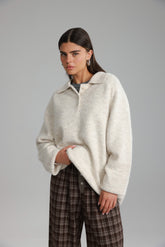 סוודר מולי בז'