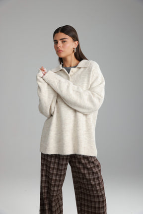 סוודר מולי בז'