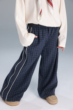 מכנסי דאפי משבצות נייבי