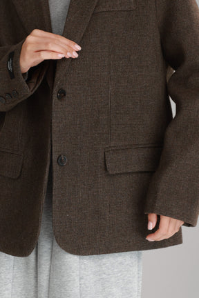 בלייזר אנדי חום כהה