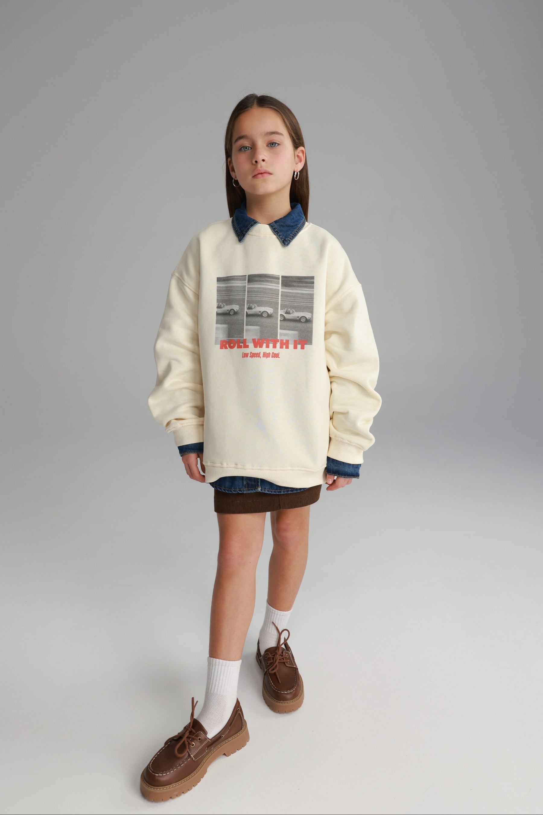 סוויטשירט מייב שמנת