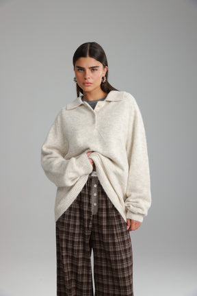 סוודר מולי בז'