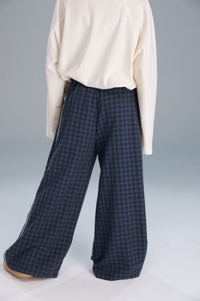 מכנסי דאפי משבצות נייבי